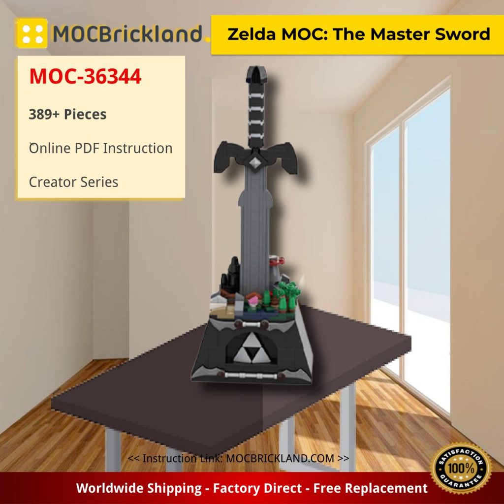 Zelda Moc The Master Sword Creator Moc 36344 By Skywardbrick With 389 Pieces Moc Brick Land