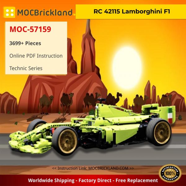RC 42115 Lamborghini F1 Technic MOC-57159 by WW Bricks Studio WITH 3699 PIECES
