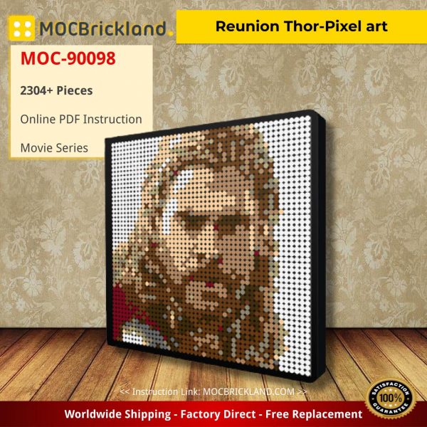 Reunion Thor-Pixel art Movie MOC-90098 WITH 2304 PIECES