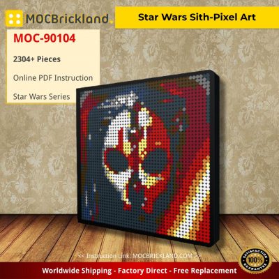 Star Wars Sith-Pixel Art MOC-90104 WITH 2304 PIECES