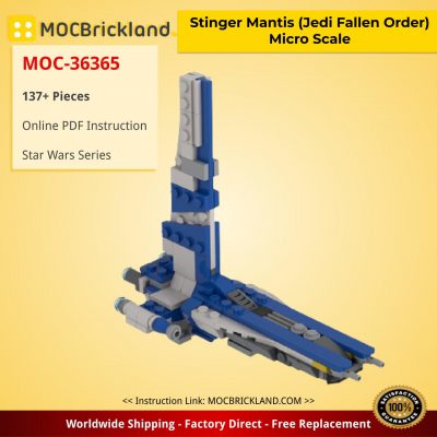 Stinger Mantis (Jedi Fallen Order) Micro Scale Star Wars MOC-36365 by 2bricksofficial WITH 137 PIECES