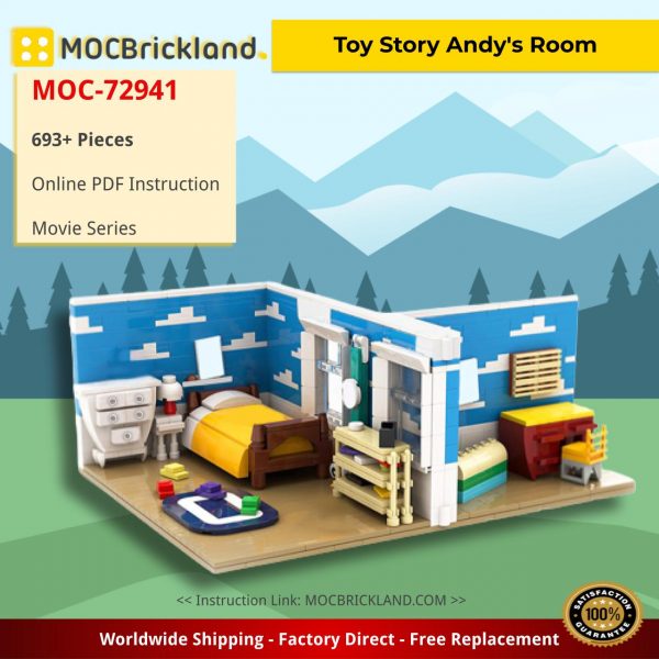 Toy Story Andy's Room Movie MOC-72941 by OneBrickPony WITH 693 PIECES