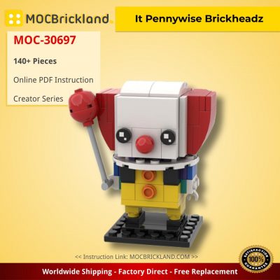 It Pennywise Brickheadz Creator MOC-30697 by iBrickheadz WITH 140 PIECES