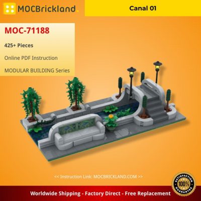 Canal 01 MODULAR BUILDING MOC-71188 by Brickdesigned_Germany WITH 425 PIECES