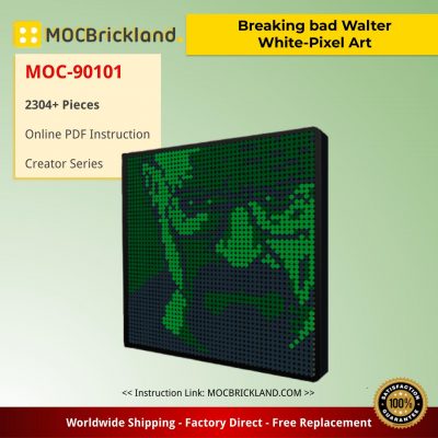 Breaking bad Walter White-Pixel Art Creator MOC-90101 With 2304 Pieces