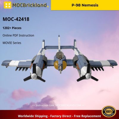 P-98 Nemesis MOVIE MOC-42418 by Jon Hall-P-98 with 1202 pieces