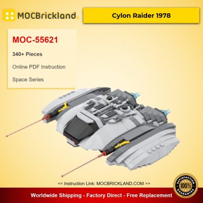 Cylon Raider 1978 MOC-55621 Space Designed By Runescope With 340 Pieces