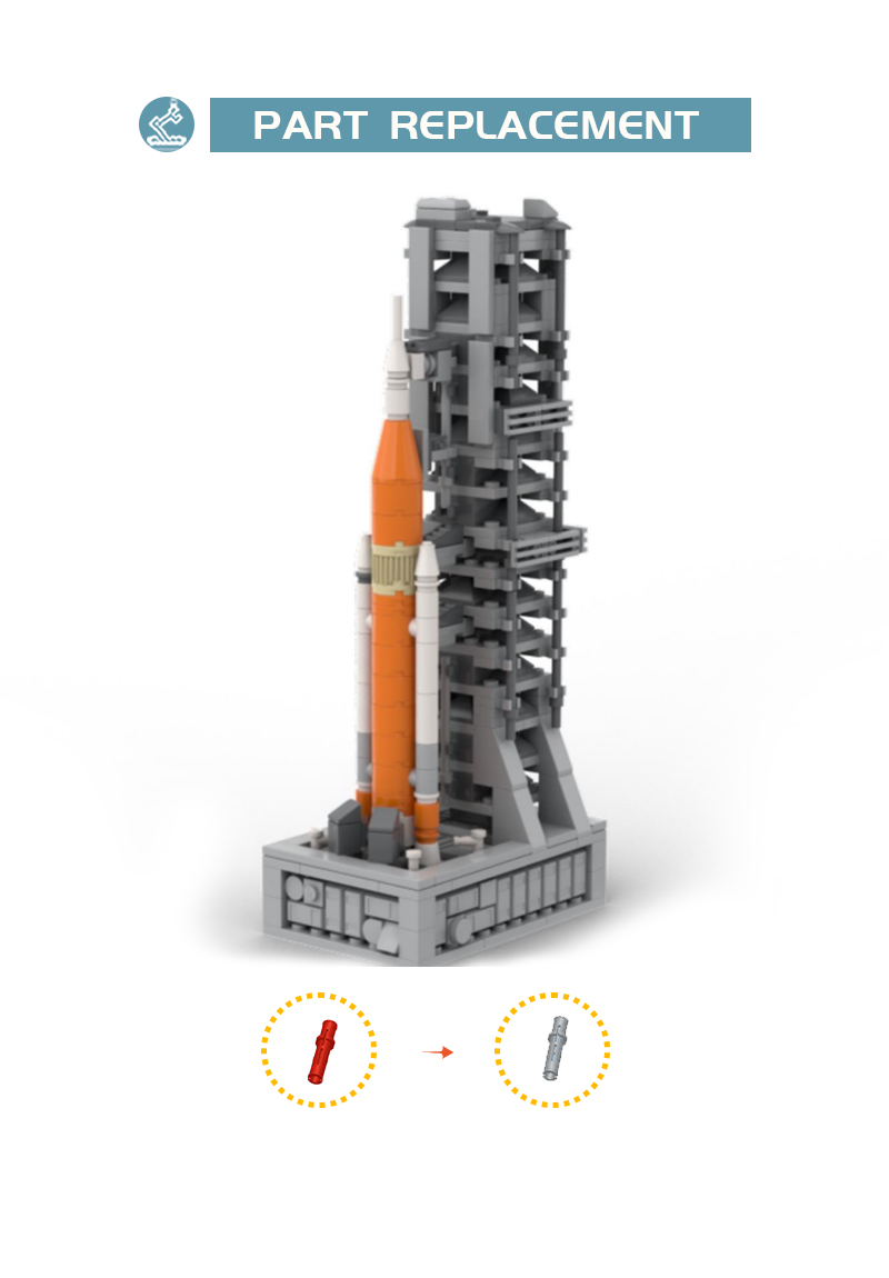 Mini Pad 39B with SLS MOC-72589 Space with 437 Pieces