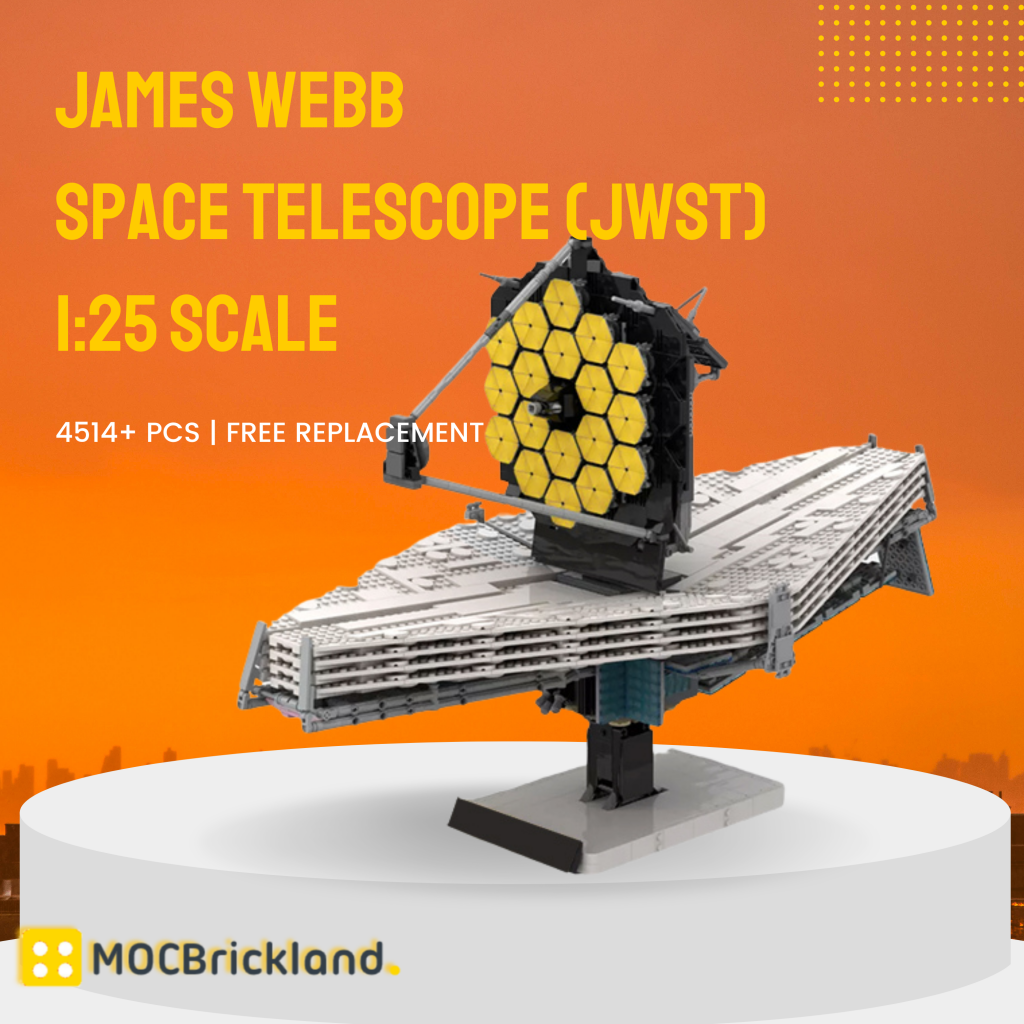 James Webb Space Telescope (JWST) 1:25 Scale MOC-77613 Space with 4514 Pieces