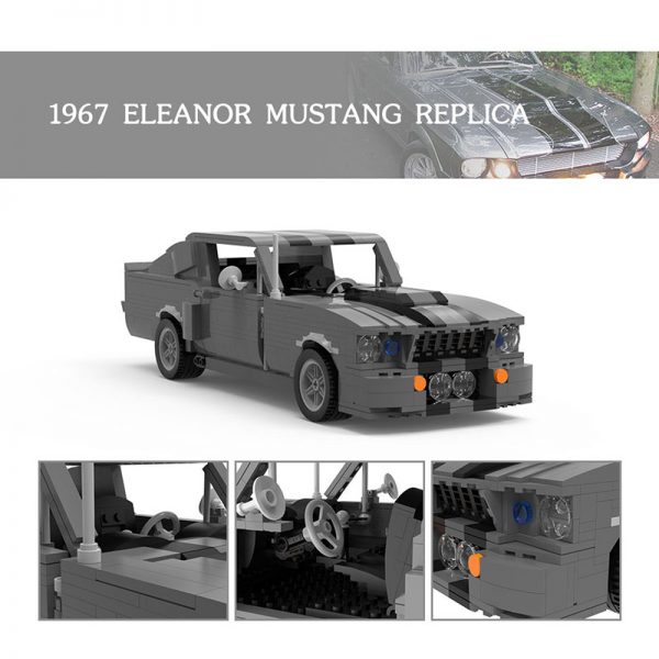 1967 Eleanor Mustang Replica TECHNICIAN MOC-15505 by Victaven WITH 1065 PIECES