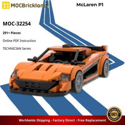 McLaren P1 TECHNICIAN MOC-32254 by legotuner33 WITH 291 PIECES