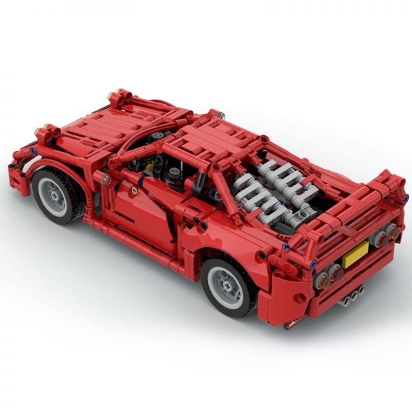 Ferrari F40 TECHNICIAN MOC-43883 by Paave WITH 880 PIECES