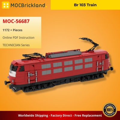 Br 103 Train TECHNICIAN MOC-56687 by Germanrailwaybuilder with 1172 pieces