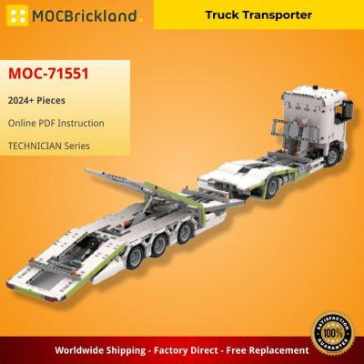 Truck Transporter TECHNICIAN MOC-71551 by Mcd_technic WITH 2024 PIECES