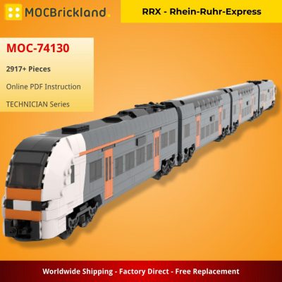 RRX – Rhein-Ruhr-Express TECHNICIAN MOC-74130 by brickdesigned_germany WITH 2917 PIECES