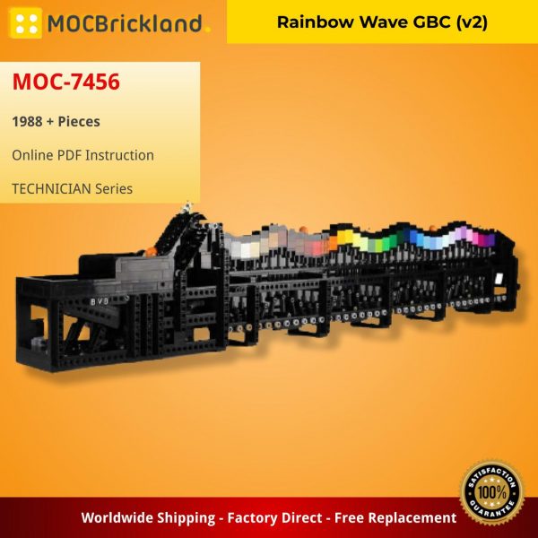 Rainbow Wave GBC (v2) TECHNICIAN MOC-7456 by BrickPolis with 1988 pieces