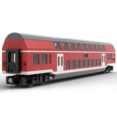 Regionalexpress Mittelwagen DBpza 782 TECHNICIAN MOC-78937 by Germanrailwaybuilder WITH 1487 PIECES