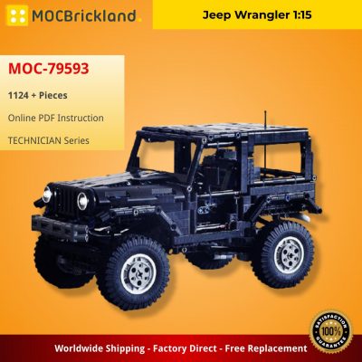 Jeep Wrangler 1:15 TECHNICIAN MOC-79593 by dpi2000 with 1124 pieces