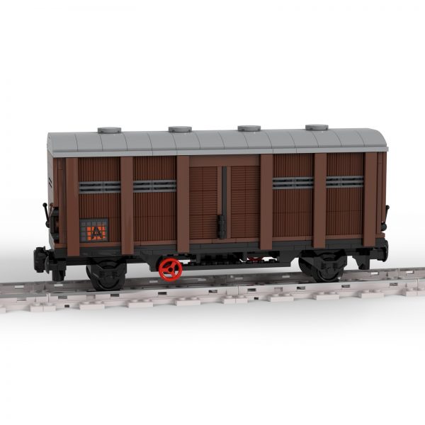 Boxcar/Ordinary Covered Wagon – 2-axles Technic MOC-81221 by langemat with 509 pieces
