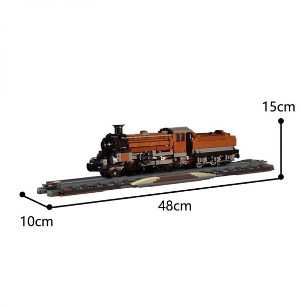 10277 Crocodile Locomotive TECHNICIAN MOC-82798 by InyongBricks WITH 1144 PIECES