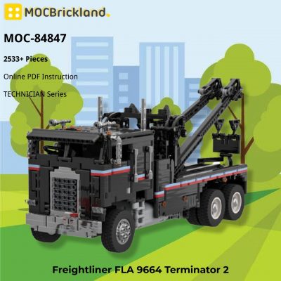 Freightliner FLA 9664 Terminator 2 TECHNICIAN MOC-84847 by Mani91 with 2533 pieces