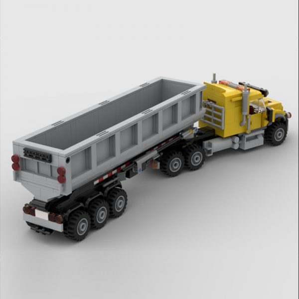 Truck & Dump Trailer TECHNICIAN MOC-84964 by HaulingBricks with 520 pieces