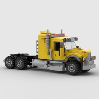 Truck & Dump Trailer TECHNICIAN MOC-84964 by HaulingBricks with 520 pieces