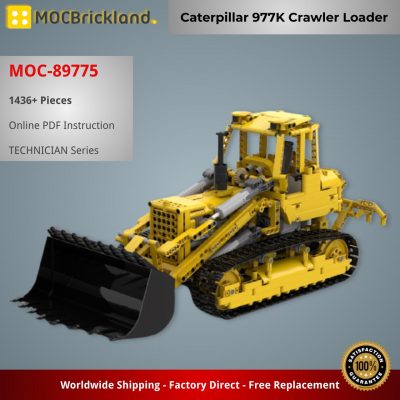 Caterpillar 977K Crawler Loader TECHNICIAN MOC-89775 by Mani91 WITH 1436 PIECES