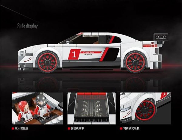 Audi R8 TECHNICIAN Quanguan 100134 with 362 pieces