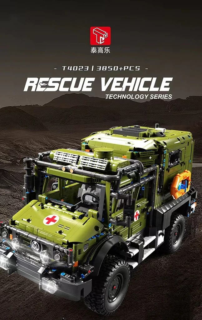 Unimog Rescue Vehicle TGL T4023 Technic With 3850 Pieces