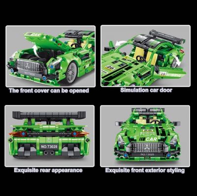 Green Super Car Technician TLG T3028 with 589 pieces