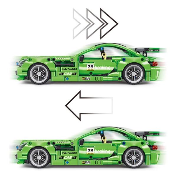 Green Super Car Technician TLG T3028 with 589 pieces