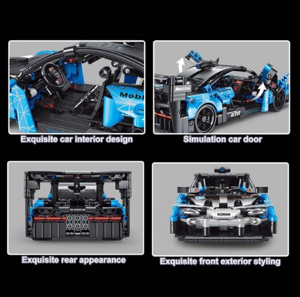 Blue Super Car Technician TLG T3029 with 606 pieces