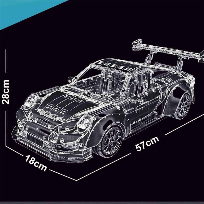 GT2RS – 911 Silver TGL T5026A Technic with 3389 Pieces