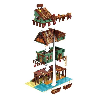 Captain’s Wharf Modular Building URGE 30102 with 2745 pieces