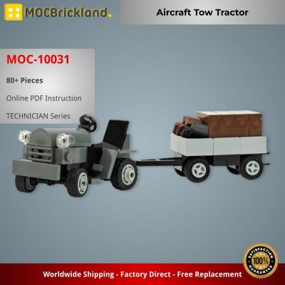 MOCBRICKLAND MOC-10031 Aircraft Tow Tractor