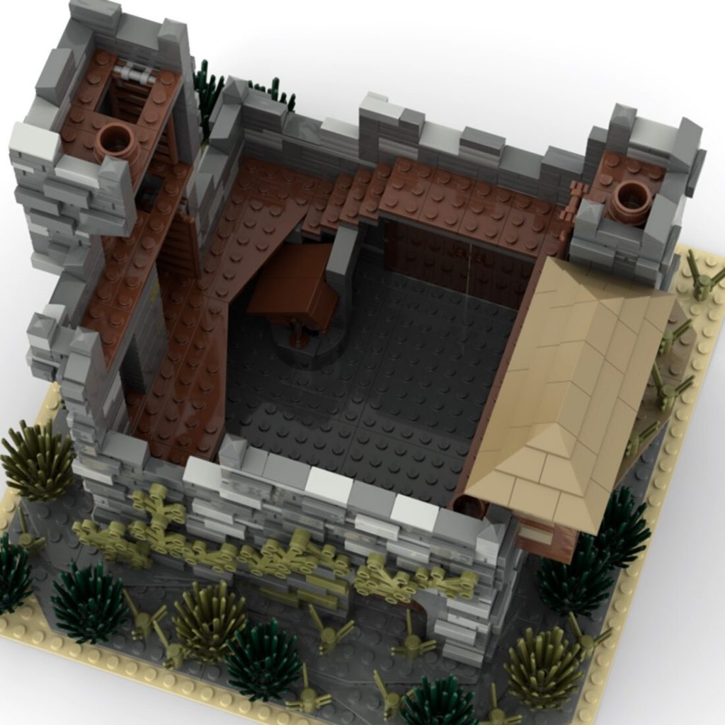 Medieval Blockhouse Ruins MOC-89541 Modular Building With 1794PCS