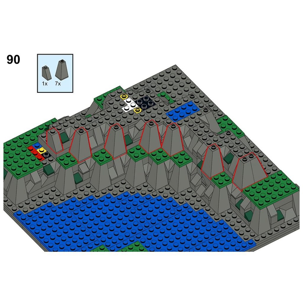 3D Baseplate With River MOC-102313 Creator With 569pcs