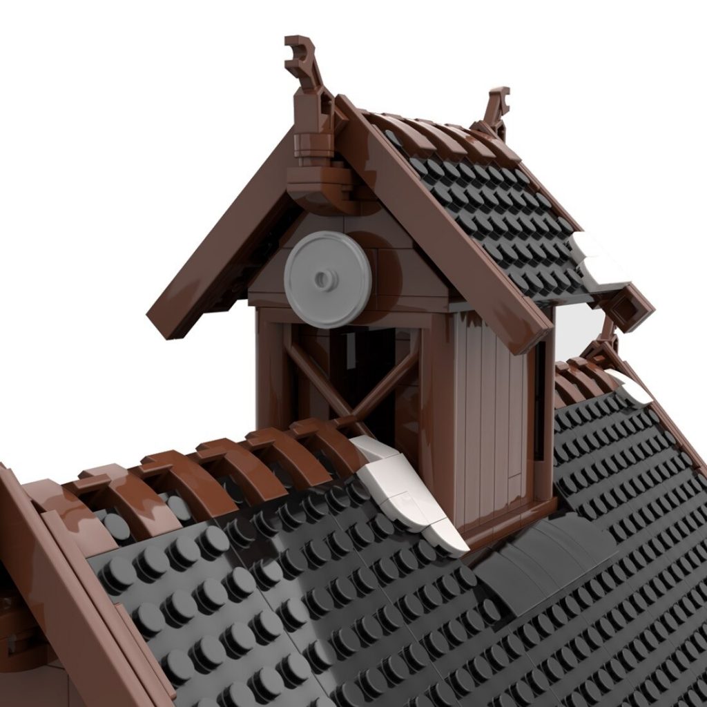 The Viking God House Medieval Themed Design MOC-104429 Modular Building With 1012 Pieces