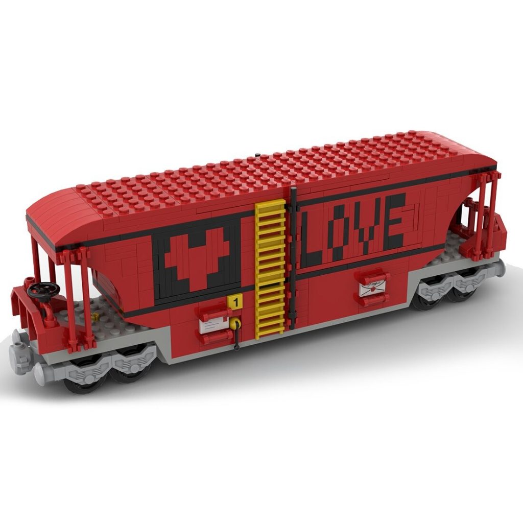 Valentine's Day Train Carriage MOC-120175 Creator With 478PCS