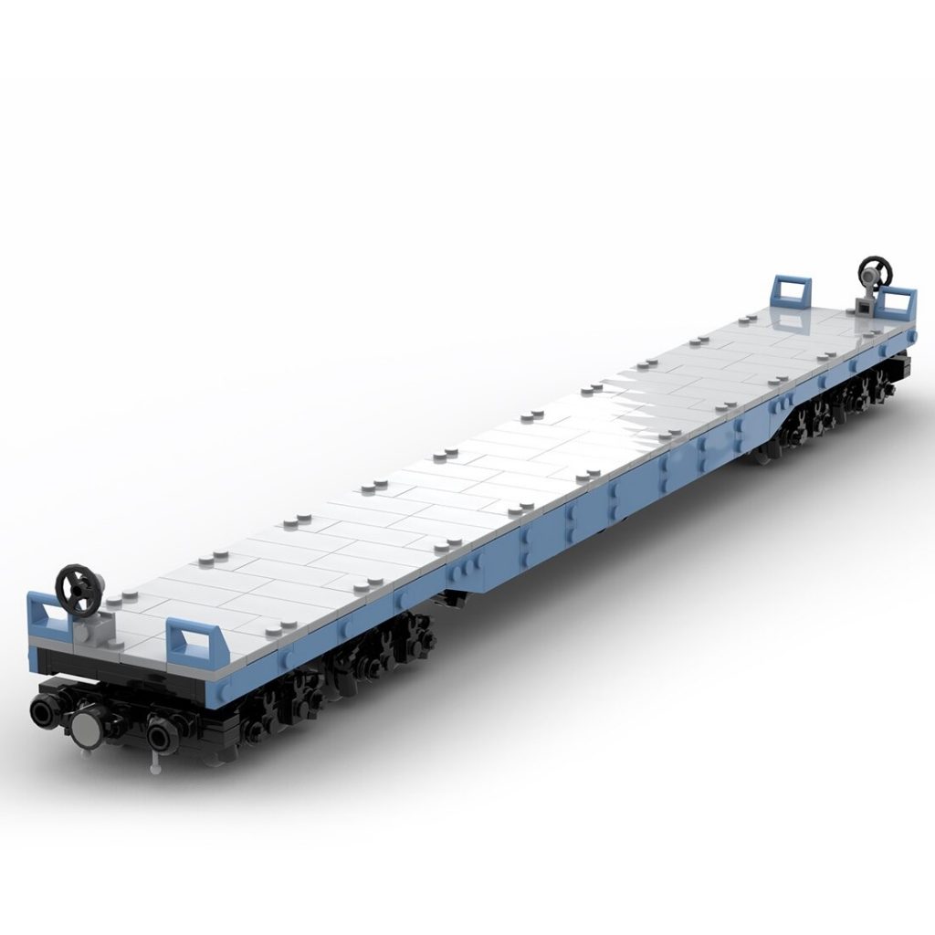 Large Flatcar Train MOC-52155 Technic With 469PCS
