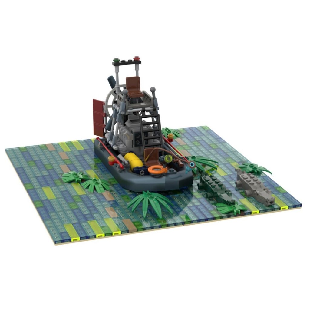 Swamp Fan Boat MOC-52618 Creator With 226pcs