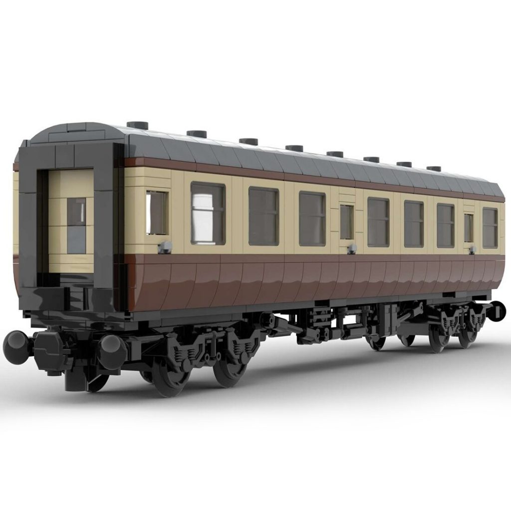 British Rail Mark 1 Carriage Brown MOC-67504 Technic With 692pcs