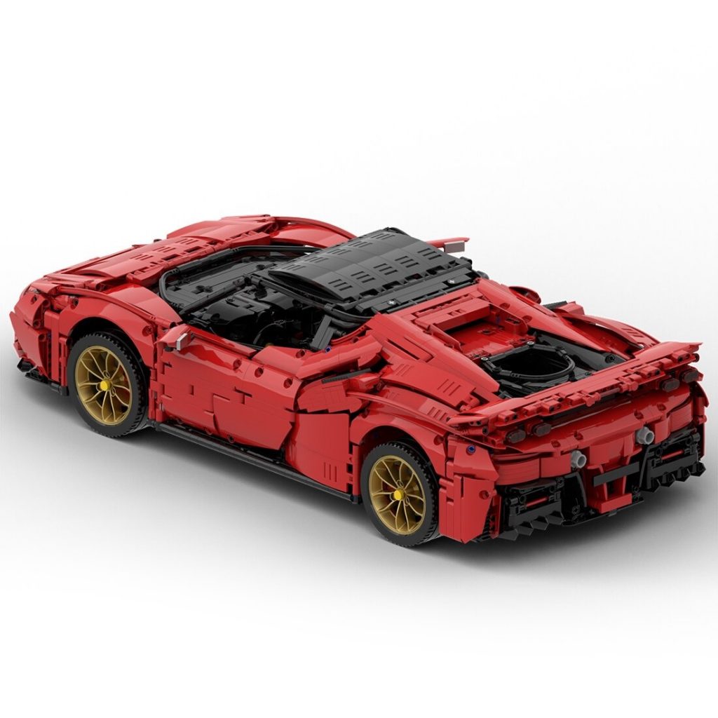 Ferrari SF90 Stradale 1:8 Scale MOC-72952 Technic With 4337pcs