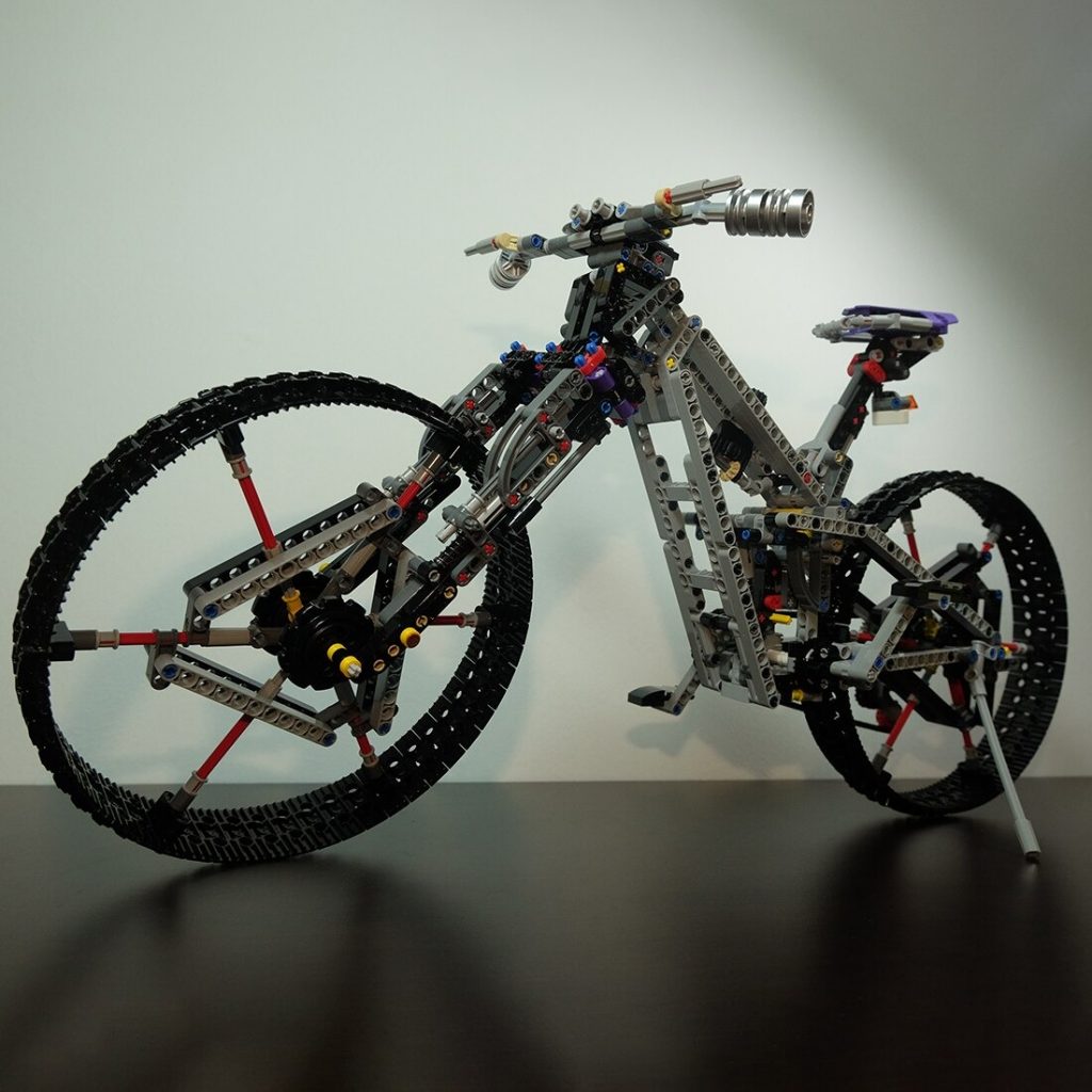 Static Version Mountain Bike MOC-84891 Technic With 930 Pieces