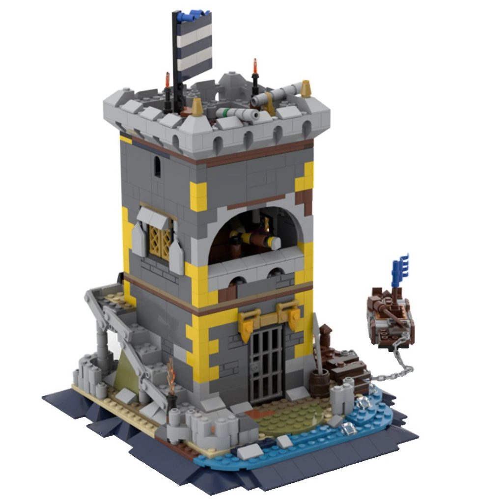 Medieval Pirate Fortress MOC-85265 Modular Building With 958 Pieces