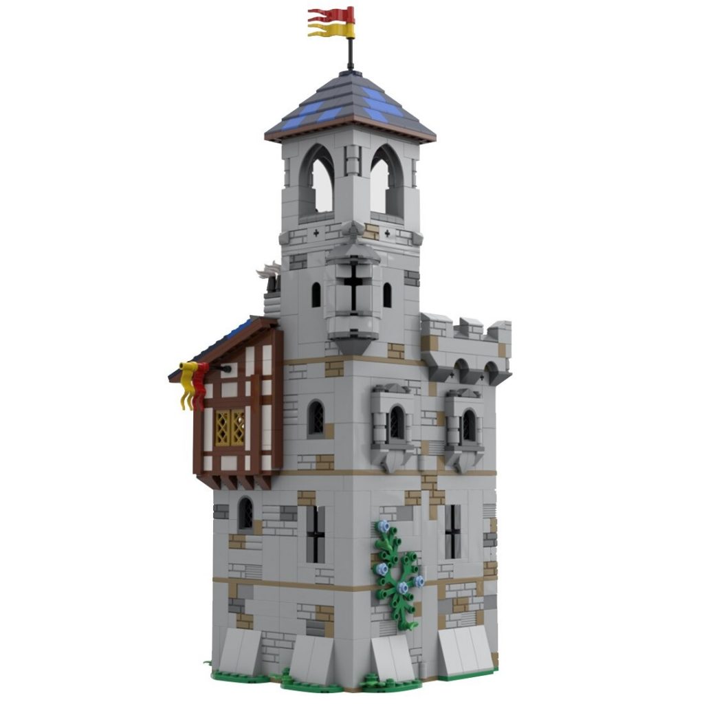 Modular Castle's Keep MOC-92106 Modular Building With 1366 Pieces