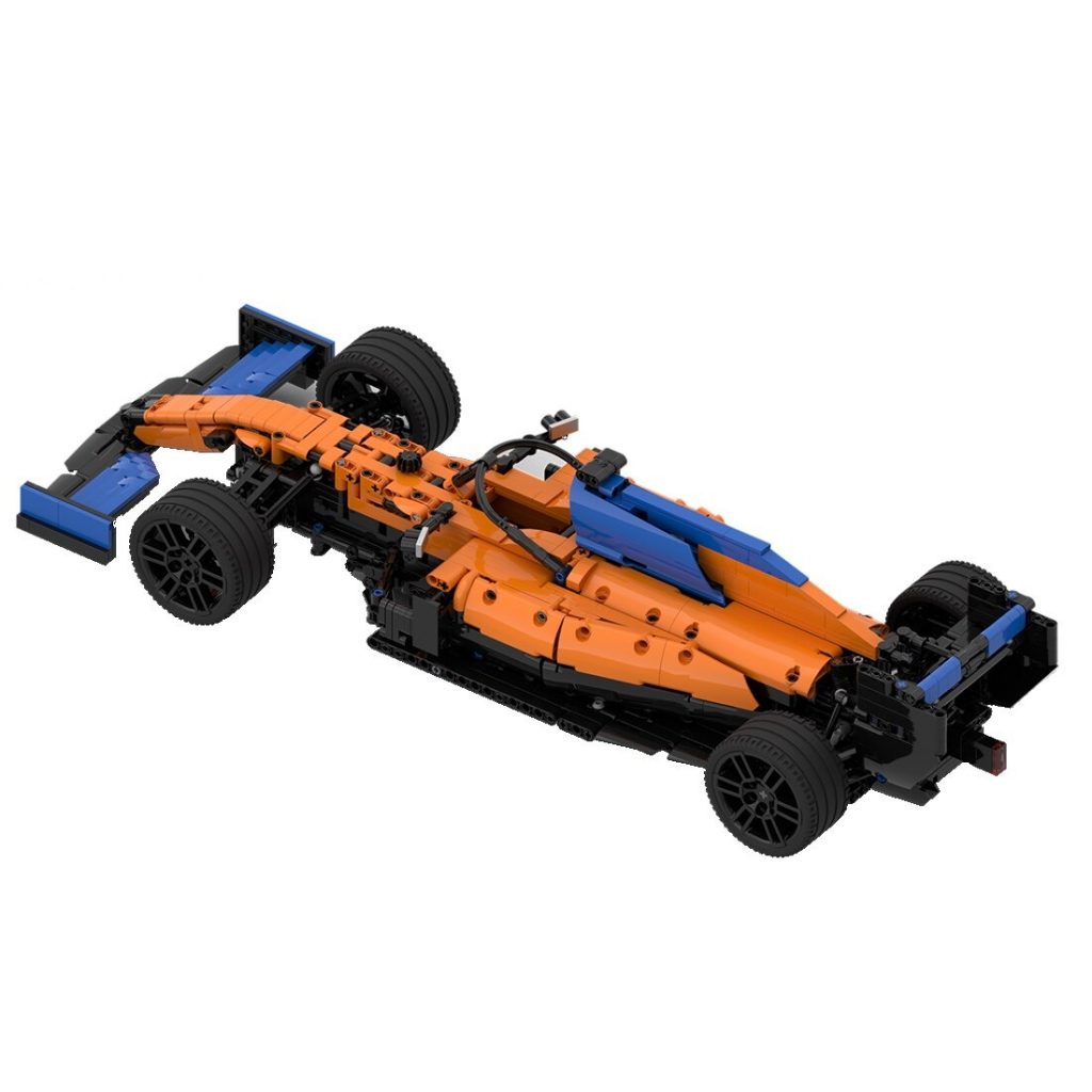 MCL35M (8386 Base) 1:10 Scale Racing Car MOC-95766 Technic With 1586 Pieces