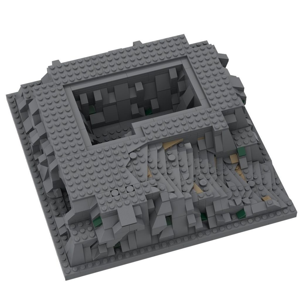 3D Baseplate Castle Street Views MOC-95993 Creator With 1119pcs