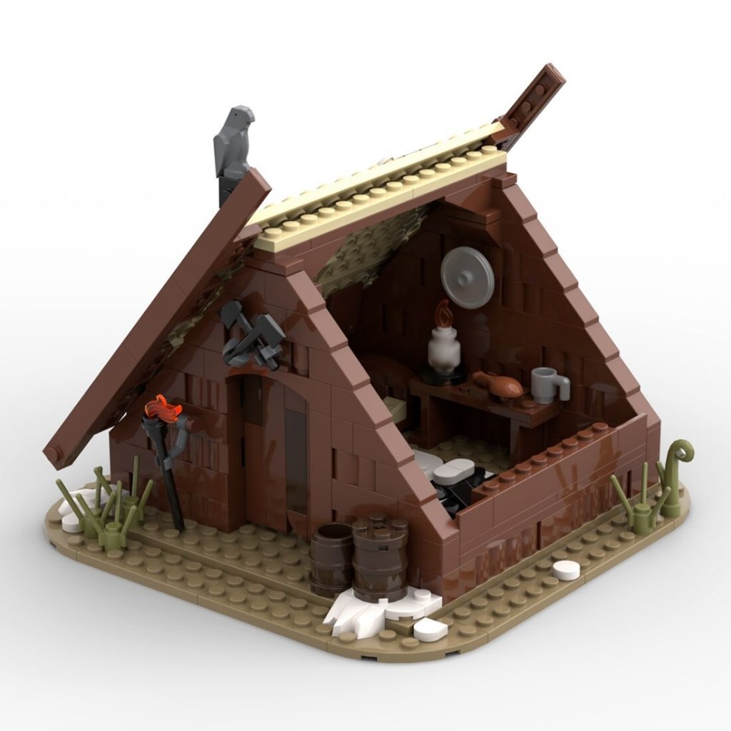 The Viking'S House Medieval Themed Design MOC-93063 Modular Building With 311PCS 